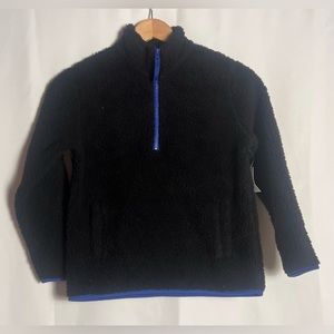 NWT Amazon Essentials Boys Sherpa Quarter Zip
